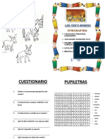 Diptico Cuento Los 5 Burros