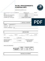 Formato de Especificacion Del Procedimiento de Soldaura Wps