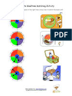 My Plate Mealtime Matching Activity