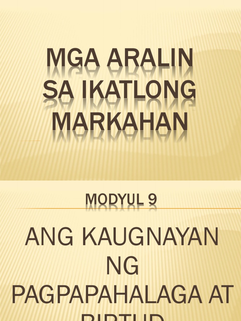 Modyul 9 | PDF