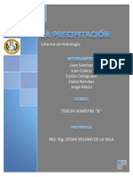 LA PRECIPITACION Informe Corregir