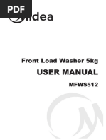 Midea MFWS512 5kg Front Load Washing Machine User Manual