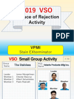 Reduce of Rejection Activity: Stain Exterminator