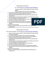 Trabajo Argentina y La Gran Guerra