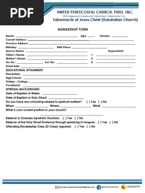 Membership Form