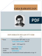 Ramanujan's Life and Mathematical Achievements