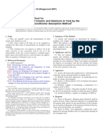 Determination of Arsenic and Selenium in Coal by The Hydride Generation/Atomic Absorption Method