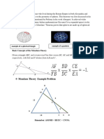 Menelaus Theory Example Problem