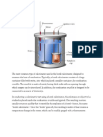 Bomb Calorimetry Measures Heat of Combustion