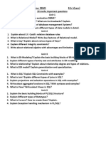 DBMS V Sem BSC Only