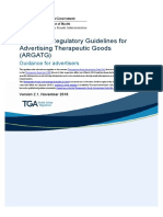 Australian Regulatory Guidelines for Advertising Therapeutic Goods (ARGATG) V2.1 Nov 2018