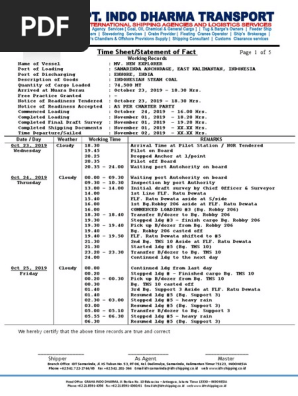 time sheet