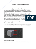 Pengertian Komponen Objek 3D: Vertex, Edge, Face, Normal