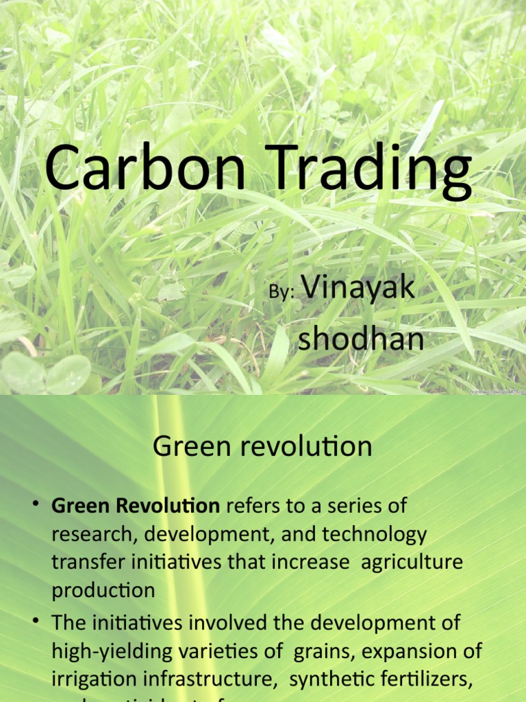 Carbon Trading For Social Entrepreneurship Development