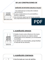 Clasificación de Las Construciones de Albañileria