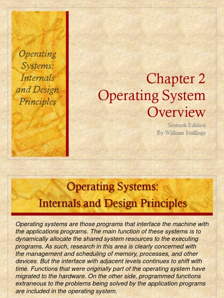 Operating System: Operating Systems: Internals and Design Principles ...