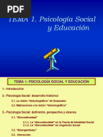 Tema 1 (Psicologia Social)