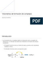 Volumetrías de Formación de Complejos