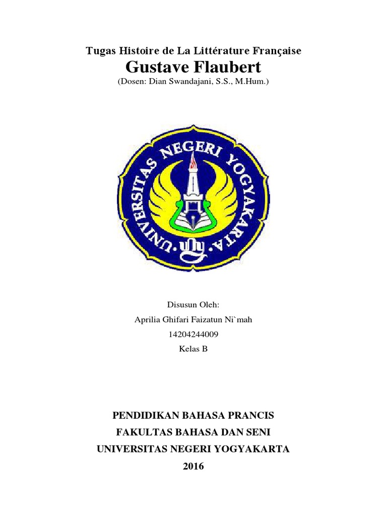 Makalah Gustave Flaubert Madame Bovary Done Pdf