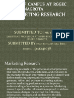 The Marketing Research Process