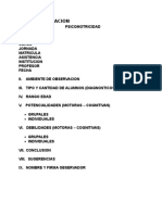 Pauta Observación Psicomotricidad