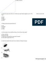 NSO Sample Paper Class 3 Science