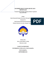 STRATEGI BERTAHAN USAHA KECIL DAN MENENGAH - (Studi Kasus Kerajinan Kulit Manding, Kabupaten Bantul, Yogyakarta Tahun 2007-2008)