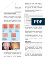 Purpose: Indication:: Material and Procedures: Patch Testing Involves The