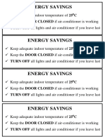 Energy Savings