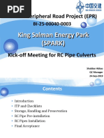 Kick-Off Meeting - Pipe Culverts