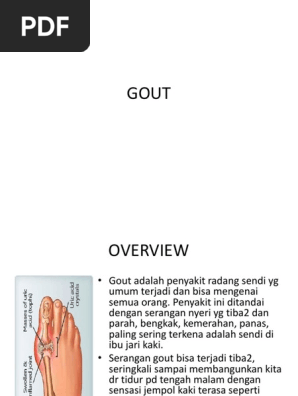 Gout Pdf Gout Rtt