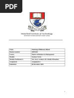 Mashango Phillemon Sithole Assignment 2