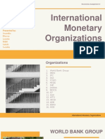 International Monetary Organizations
