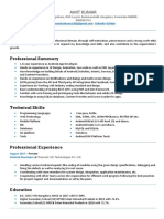 Resume Amit Kumar PDF