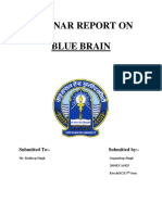 Seminar Report On Blue Brain: Submitted To:-Submitted By