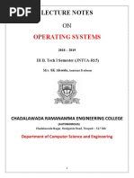 Operating Systems: Lecture Notes