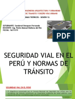 SEGURIDAD VIAL EN EL PERÚ Y NORMAS DEL TRANSITO
