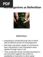 Microorganisms As Biofertilizer