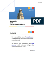 Availability and Secon Law Efficiency PDF