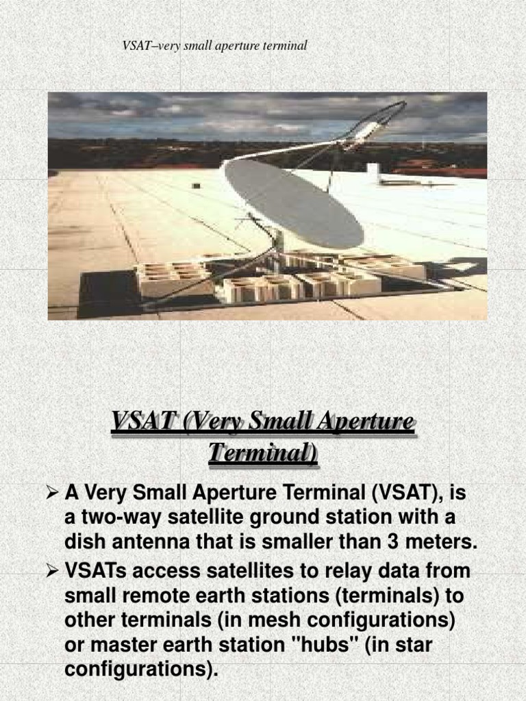 Understanding VSAT Technology and Applications | PDF | Very Small ...