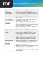 Cloud Migration Considerations Checklist