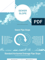 Sewer slope