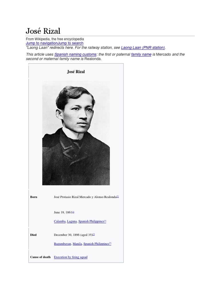 Dr. Jose Rizal. | PDF | Philippines