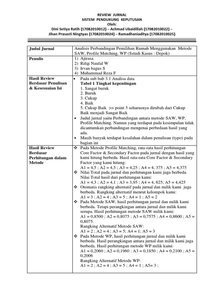 SPK - Profile Matching | PDF