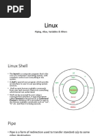 Linux: Piping, Alias, Variables & Filters