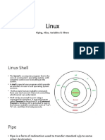 Linux: Piping, Alias, Variables & Filters