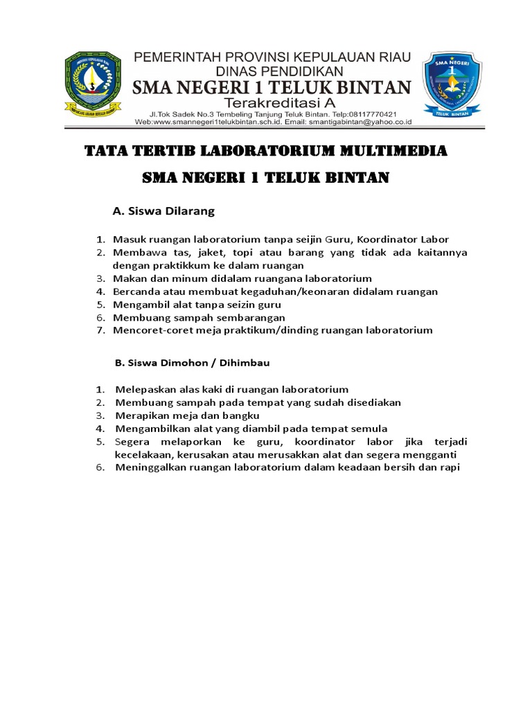 Tata Tertib Lab. Multimedia PDF