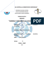 Anemia y desarrollo cognitivo en escolares y adolescentes