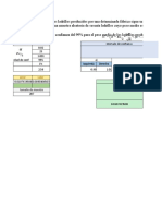 Excel Problemas Invervalos de Confianza