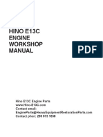 Hino E13C Engine Workshop Manual II PDF